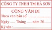 Khắc dấu công văn đi